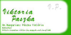 viktoria paszka business card